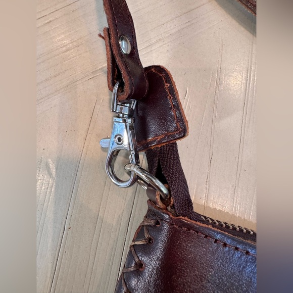 Hawaii Leather Cross Body Shoulder/Crossbody Bag – Brown Handmade Island Leather - Picture 9 of 16